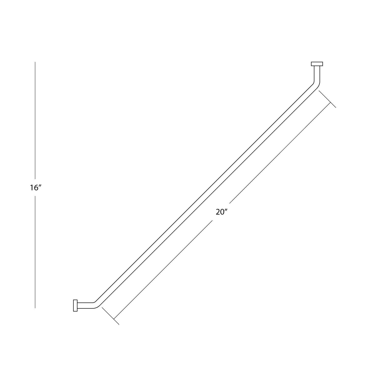 Portant à vêtements d'angle