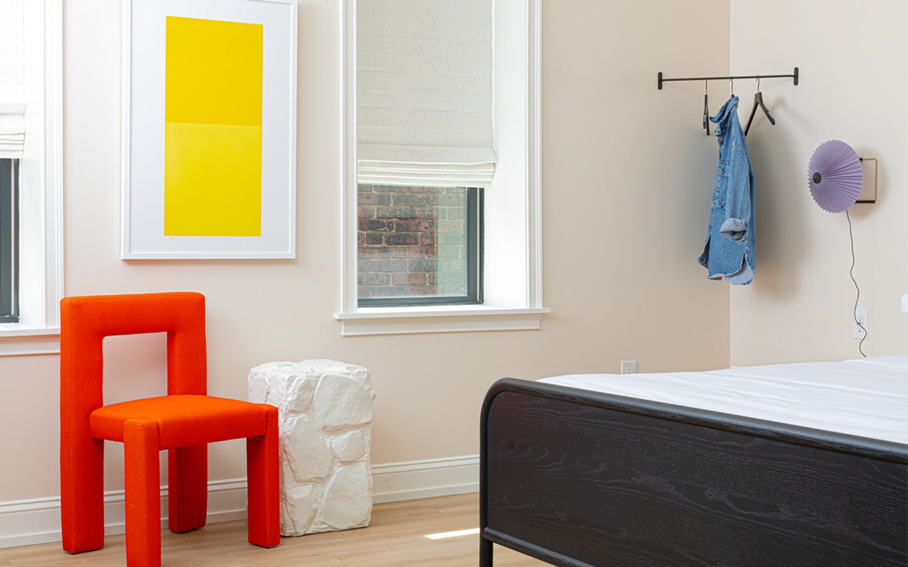 Portant à vêtements d'angle