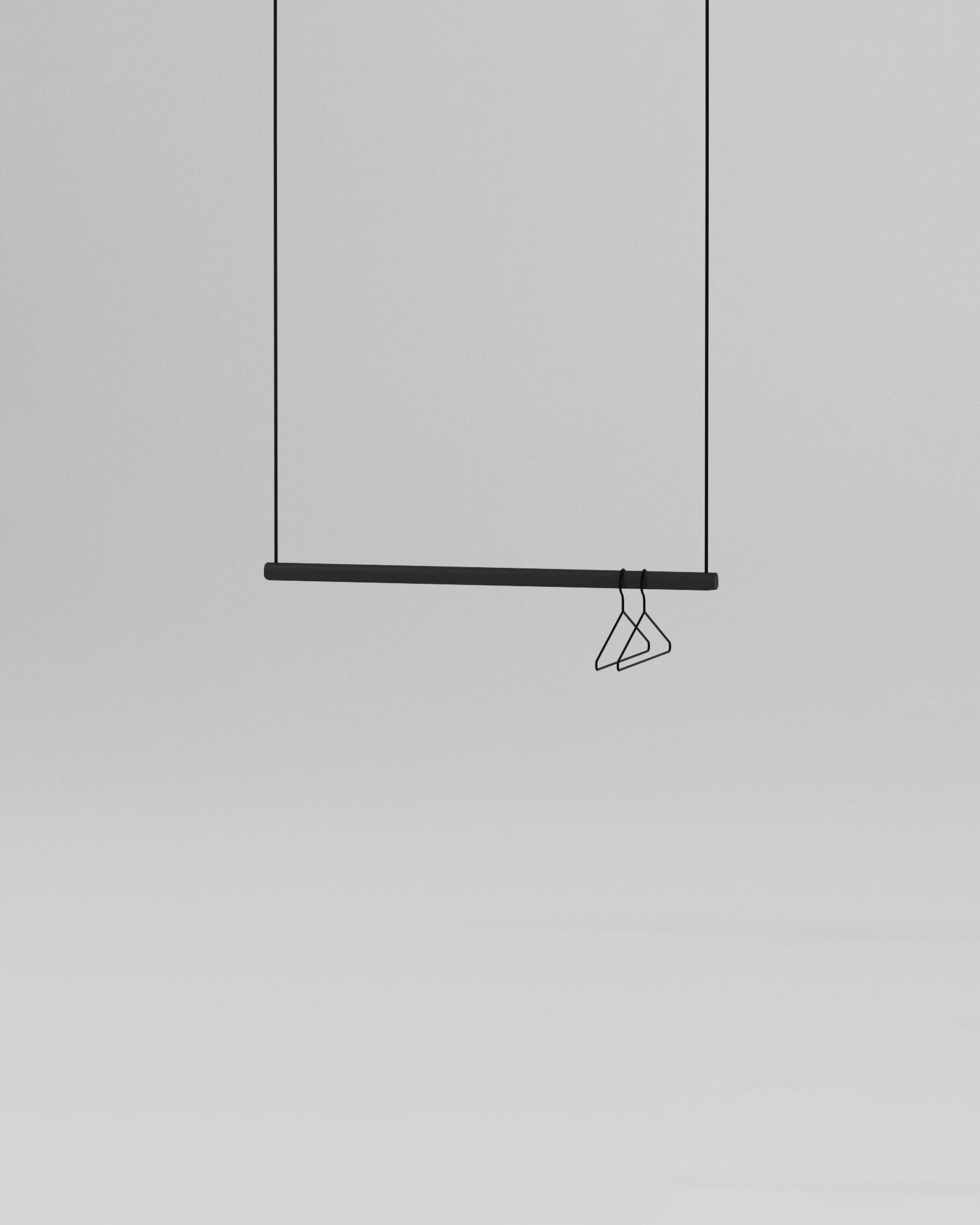 Black garment racks