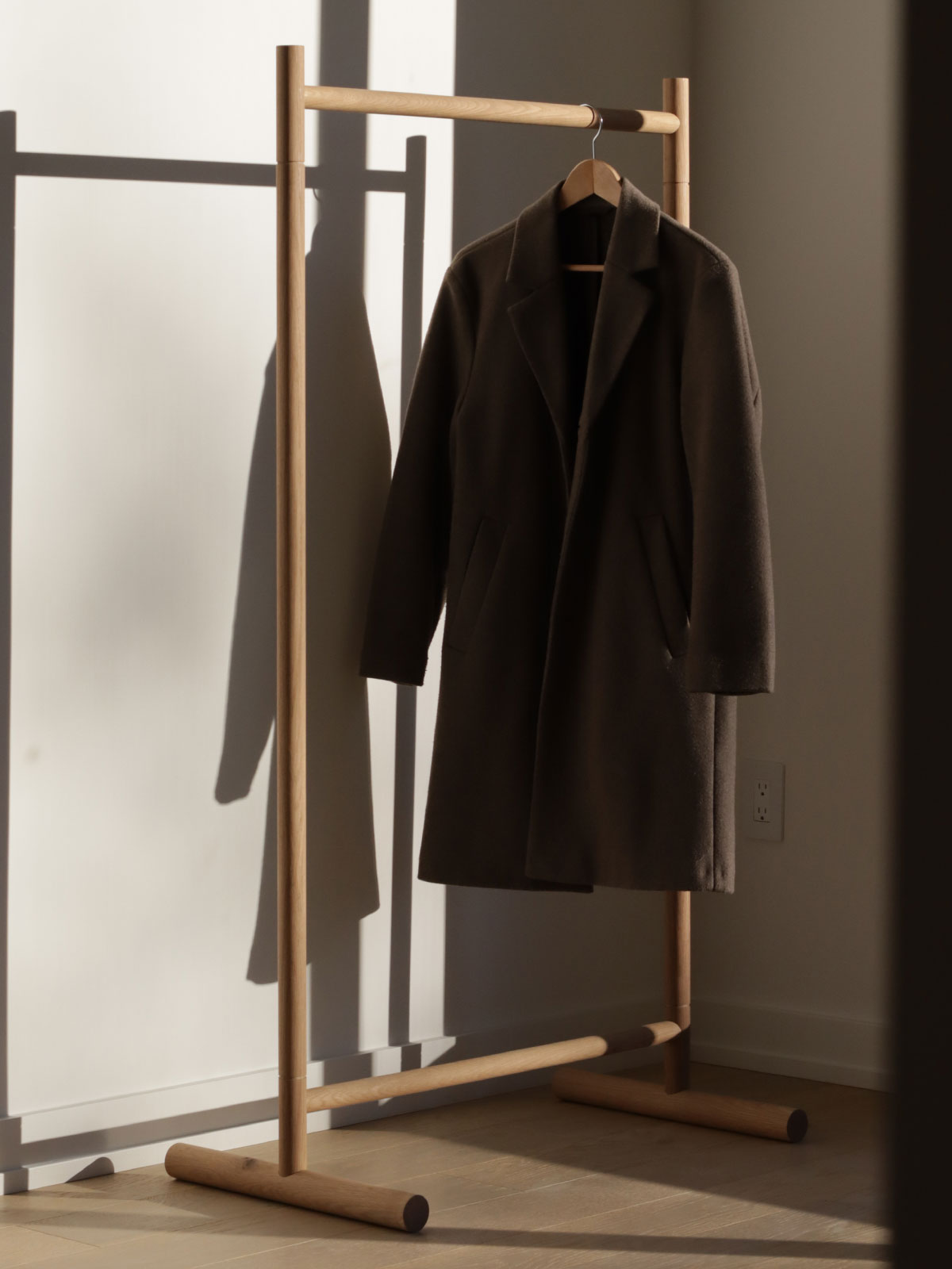 Floor Wooden Garment Racks
